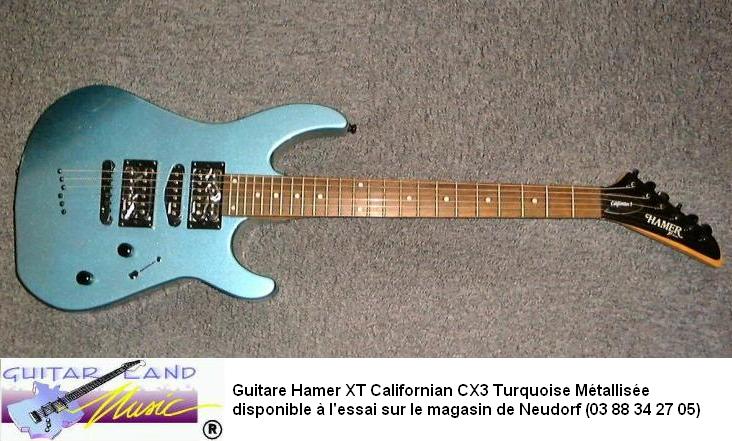 Guitare Hamer XT Californian CX3 Gun Metal Blue